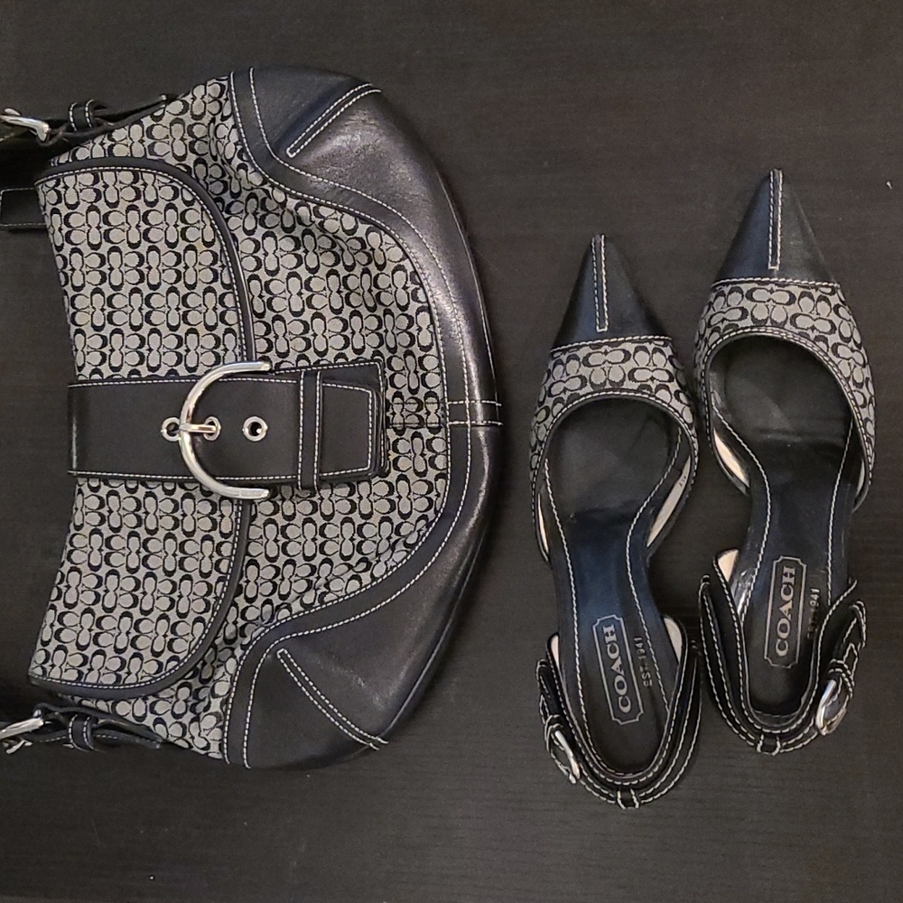 COACH shoes and bag together